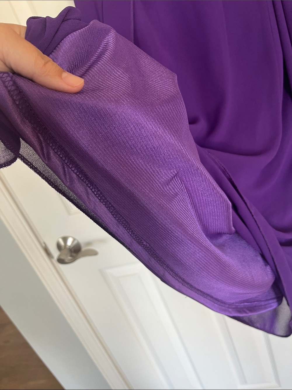 Purple Sleeveless Layered Shift Dress - Unbranded 1X wedding guest dress - Picture 4 of 10